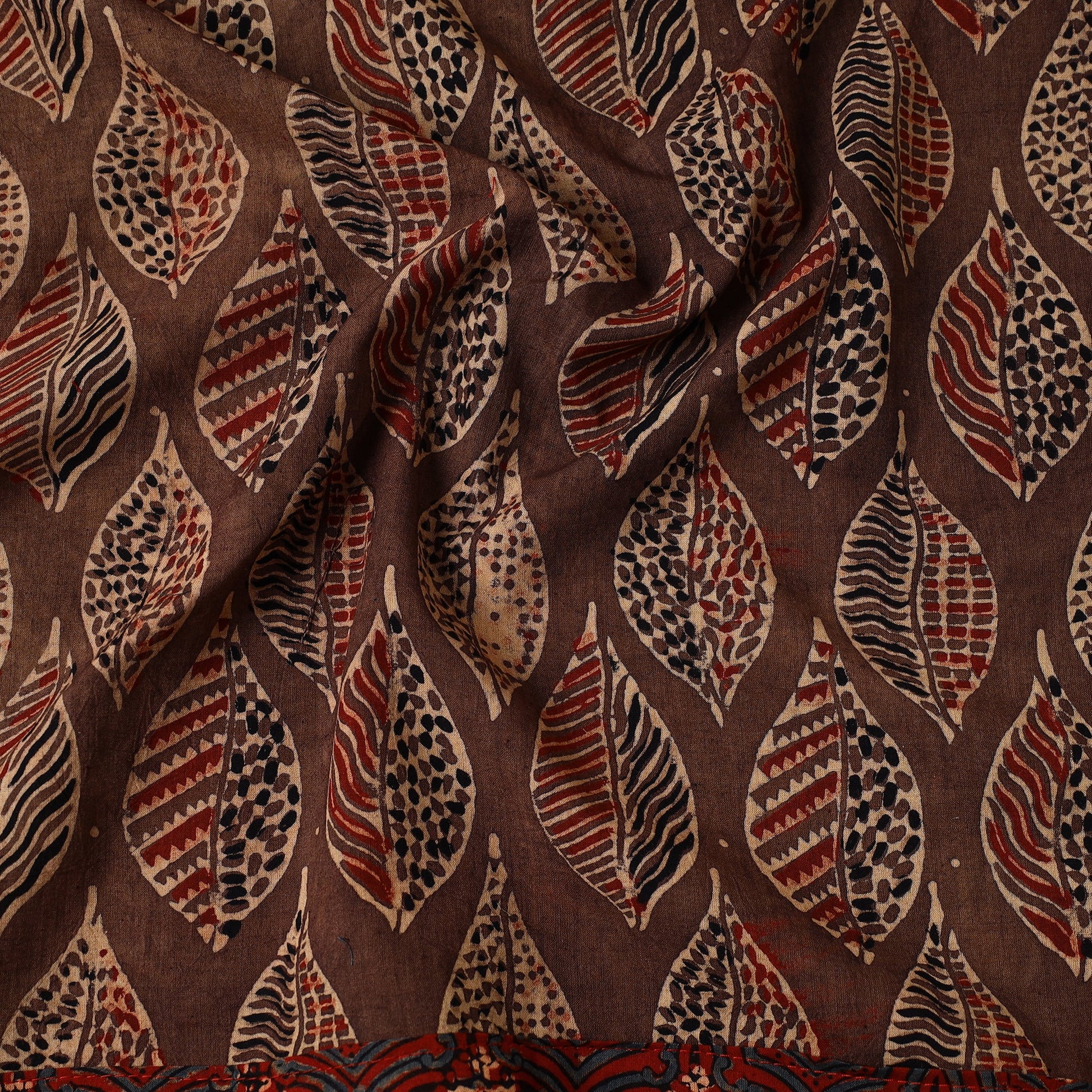 Ajrakh Block Printed Cotton Bandana