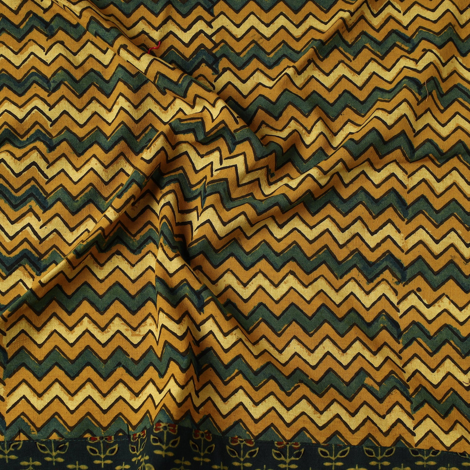 Ajrakh Block Printed Cotton Bandana