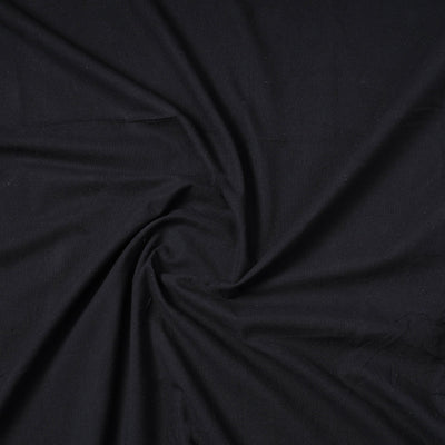 Black - Jhiri Pure Handloom Cotton Precut Fabric 01