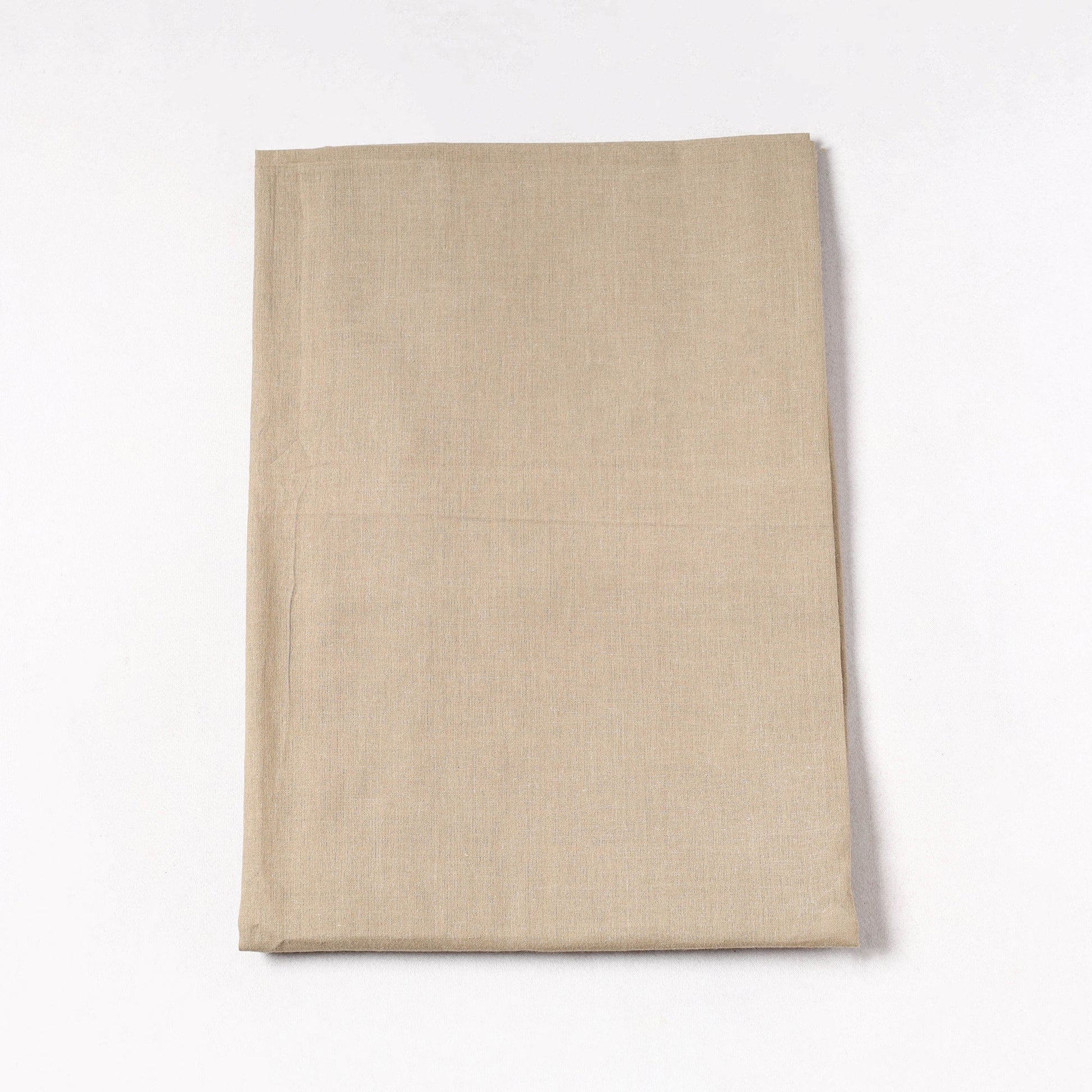 Brown - Prewashed Plain Dyed Flex Cotton Precut Fabric (1.35 meter) 54
