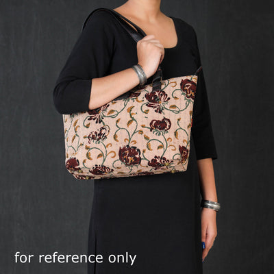 Blue - Bagru Block Printed Cotton Shoulder Bag