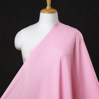 Baby Pink - Prewashed Running Stitch Plain Cotton Fabric 24