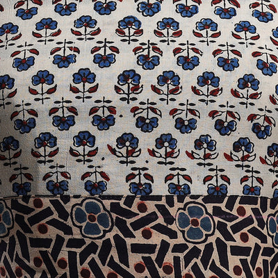 Beige - Bagh Block Printed Cotton Blouse Piece
