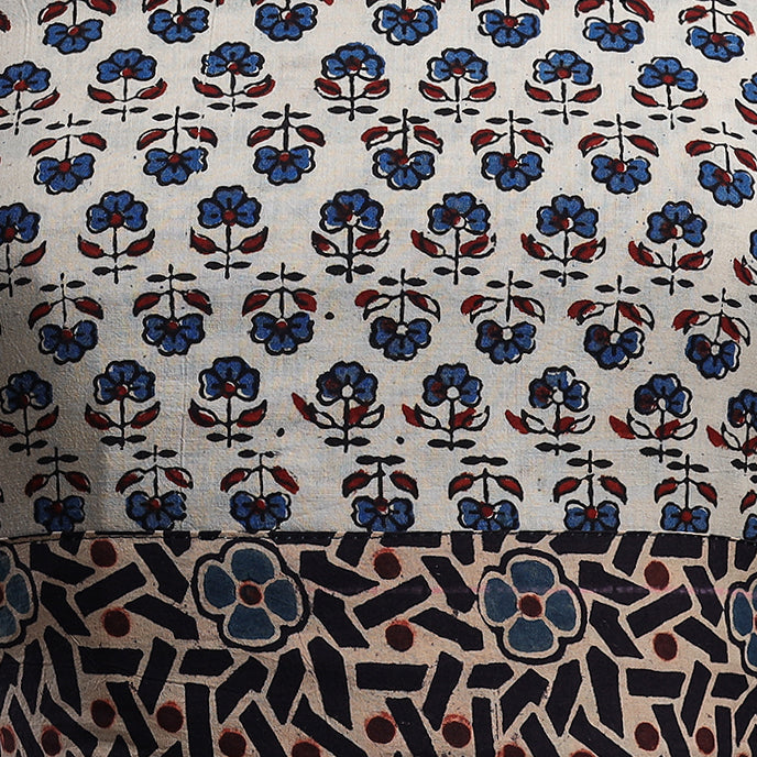 Beige - Bagh Block Printed Cotton Blouse Piece