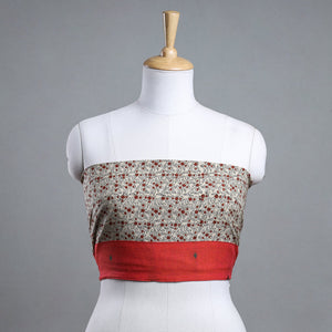 Beige - Bagh Block Printed Cotton Blouse Piece