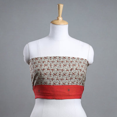 Beige - Bagh Block Printed Cotton Blouse Piece