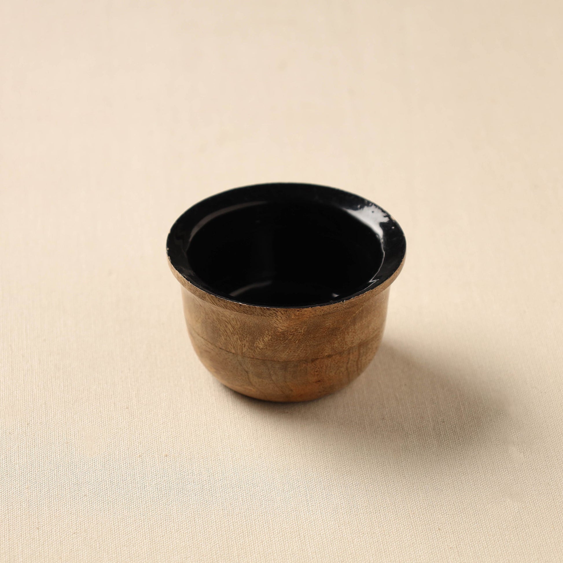 Brown - Handcrafted Mango Wooden Bowl (3 x 3 in)