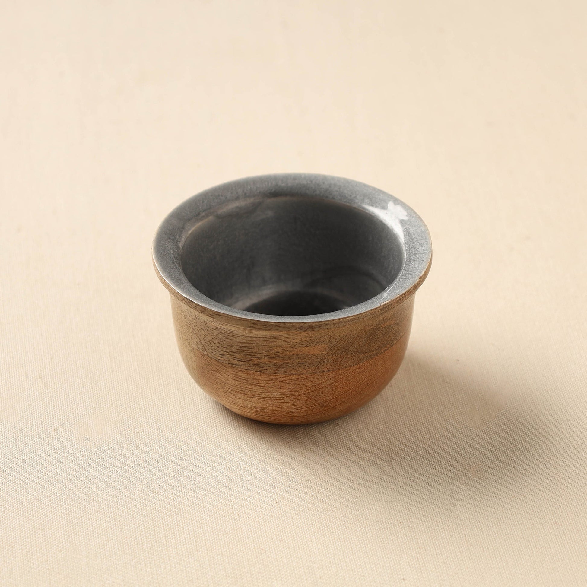 Brown - Handcrafted Mango Wooden Bowl (3 x 3 in)