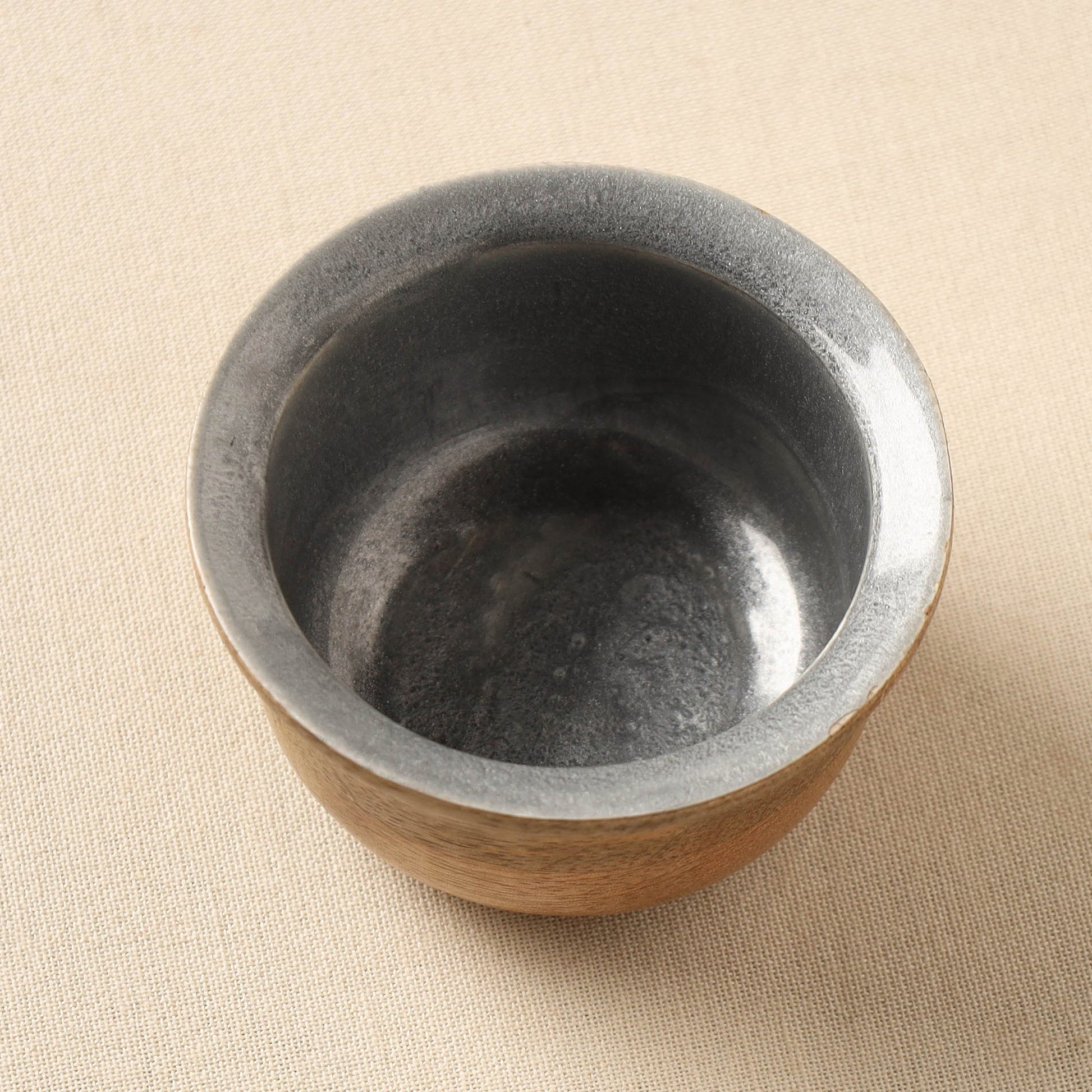 Brown - Handcrafted Mango Wooden Bowl (3 x 3 in)