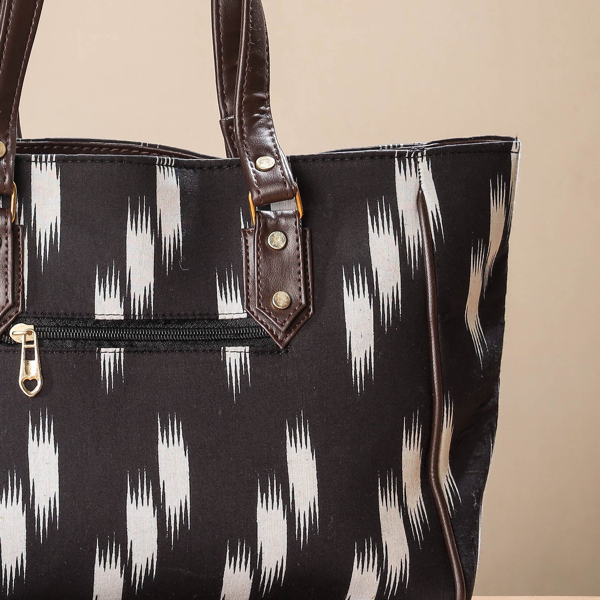 Brown - Handcrafted Cotton Shoulder Bag