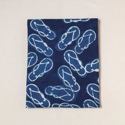 Blue - Bindaas Art Block Printed Cotton Precut Fabric