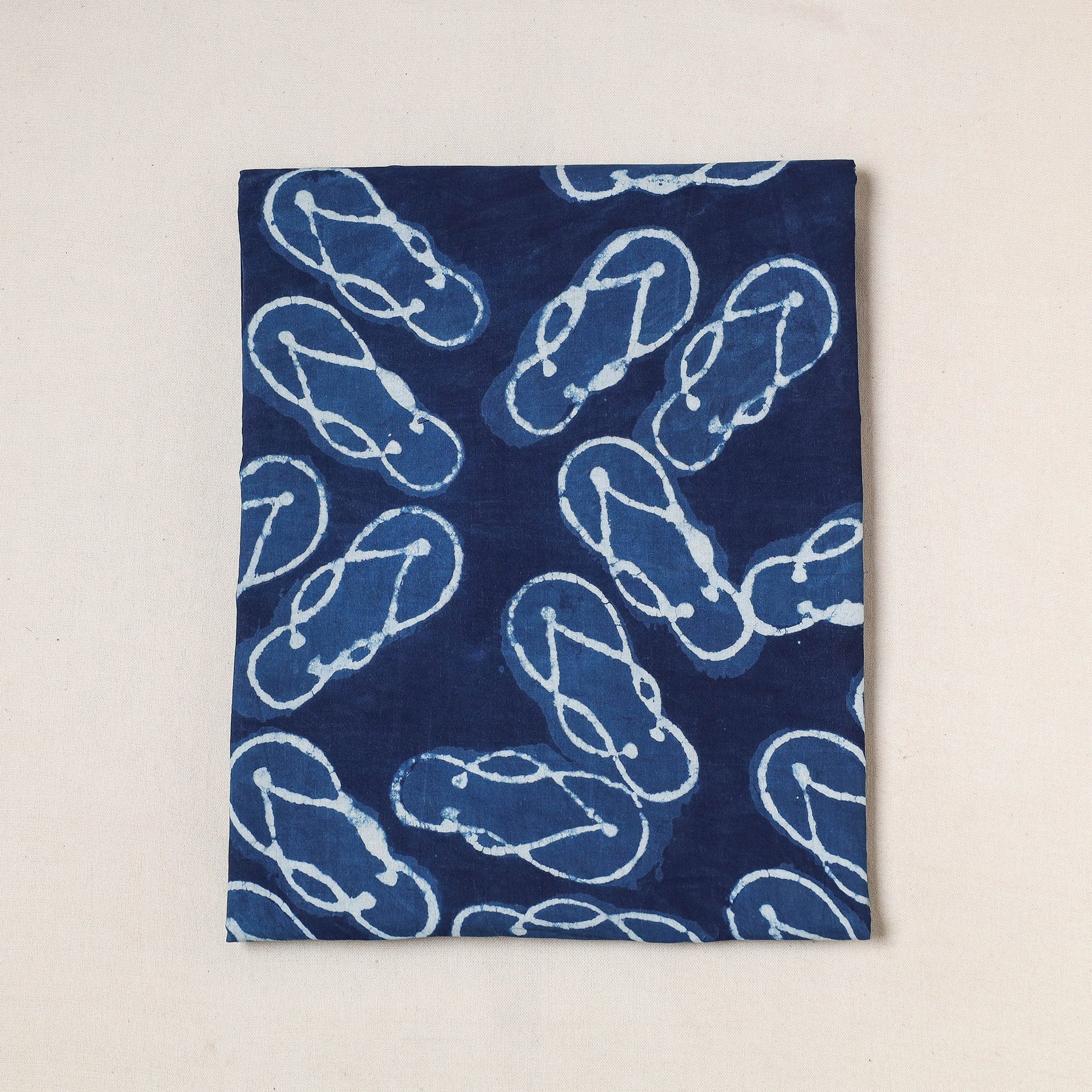 Blue - Bindaas Art Block Printed Cotton Precut Fabric