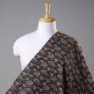 Brown - Kalamkari Printed Cotton Fabric
