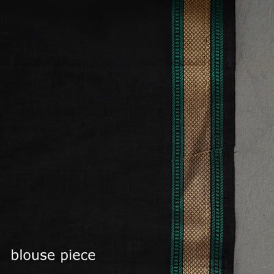 Black - Kanchipuram Cotton Saree with Buta 62