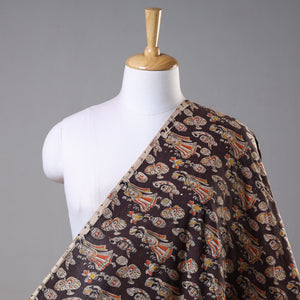 Black - Kalamkari Printed Cotton Fabric