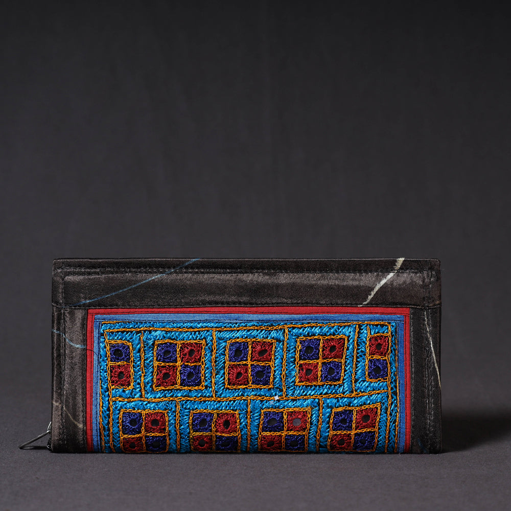 Black - Kutchi Embroidery Mirror Work Clutch
