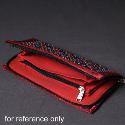Brown - Kutchi Embroidery Mirror Work Clutch