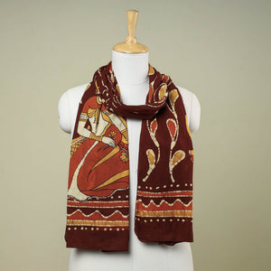 Brown - Hand Batik Printed Pure Cotton Stole