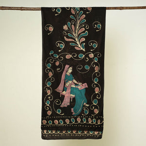 Brown - Hand Batik Printed Pure Cotton Stole