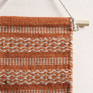 Bhadohi Handwoven Wool Geometric Fringed Wall Hanging
