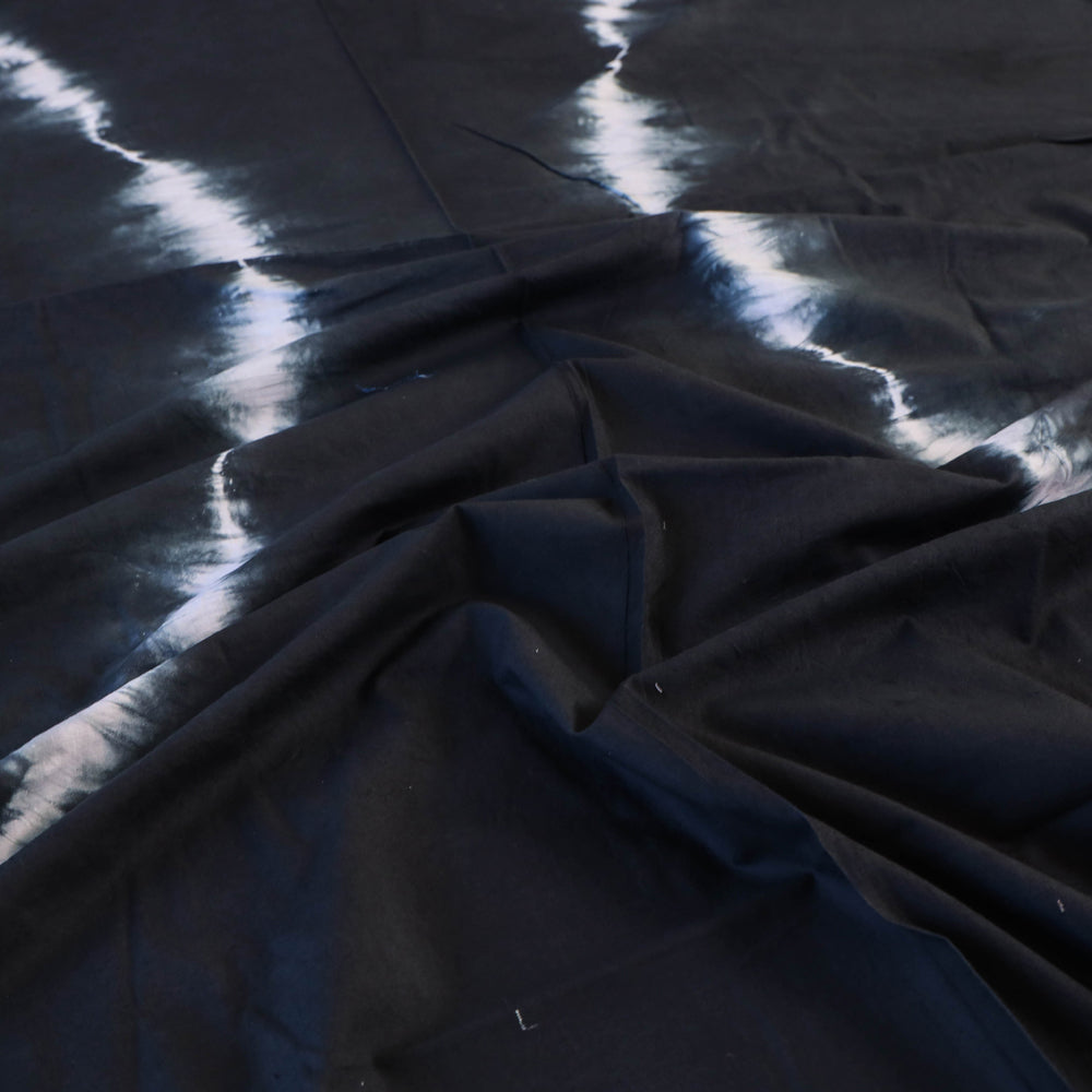 Black - Tie & Dye Cotton Double Shibori Bed Sheet Set