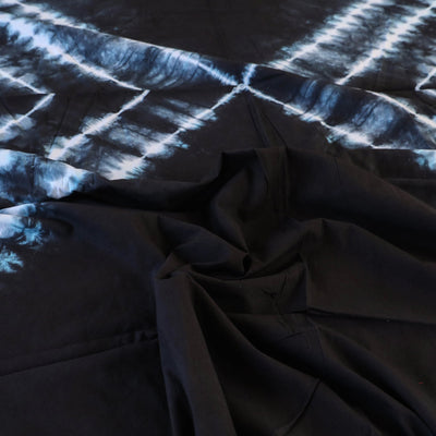 Black - Tie & Dye Cotton Double Shibori Bed Sheet Set