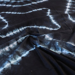 Black - Tie & Dye Cotton Double Shibori Bed Sheet Set