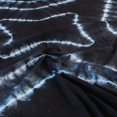 Black - Tie & Dye Cotton Double Shibori Bed Sheet Set