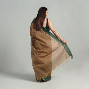 Brown - Cotton Thread Buti Dharwad Saree 05