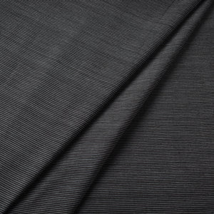 Black - Jhiri Pure Handloom Cotton Fabric