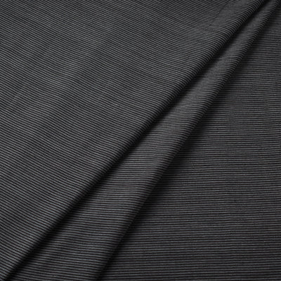 Black - Jhiri Pure Handloom Cotton Fabric