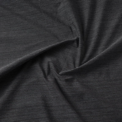 Black - Jhiri Pure Handloom Cotton Fabric