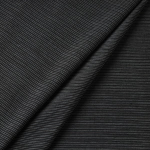 Black - Jhiri Pure Handloom Cotton Fabric