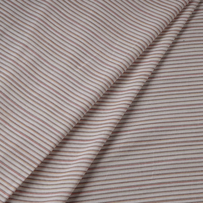 Brown - Jhiri Pure Handloom Cotton Fabric
