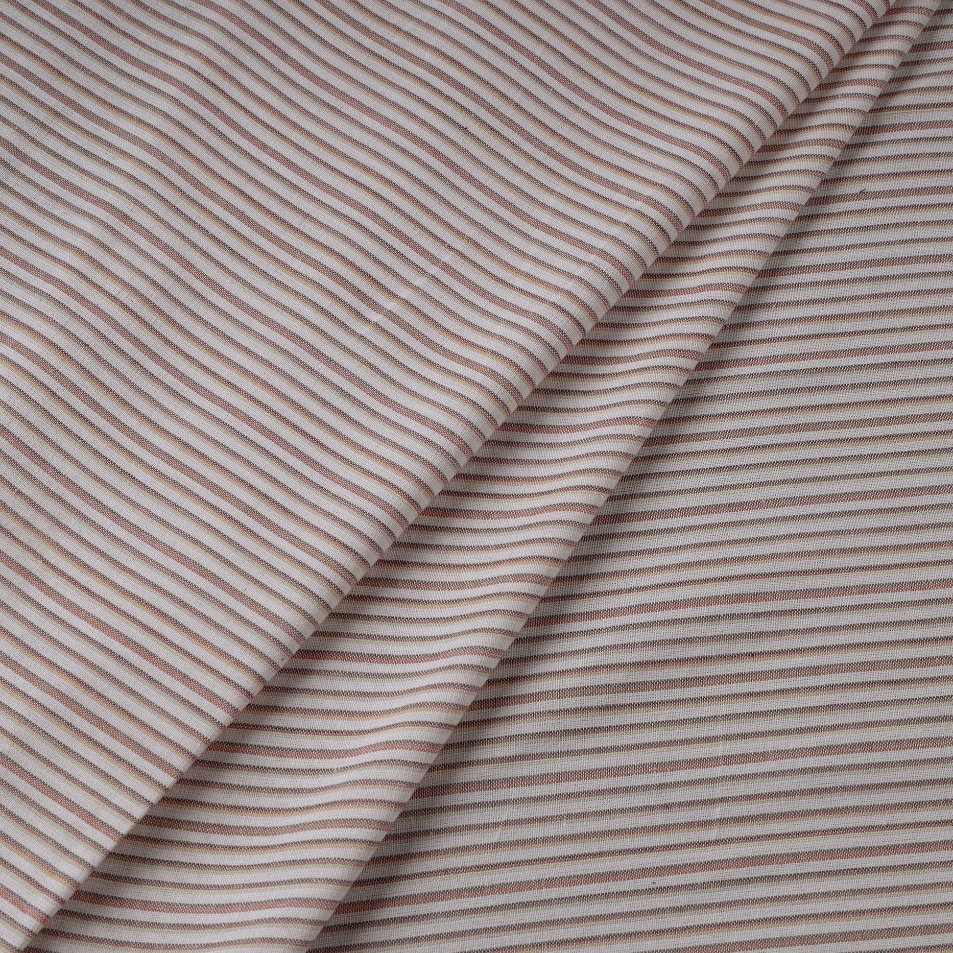 Brown - Jhiri Pure Handloom Cotton Fabric