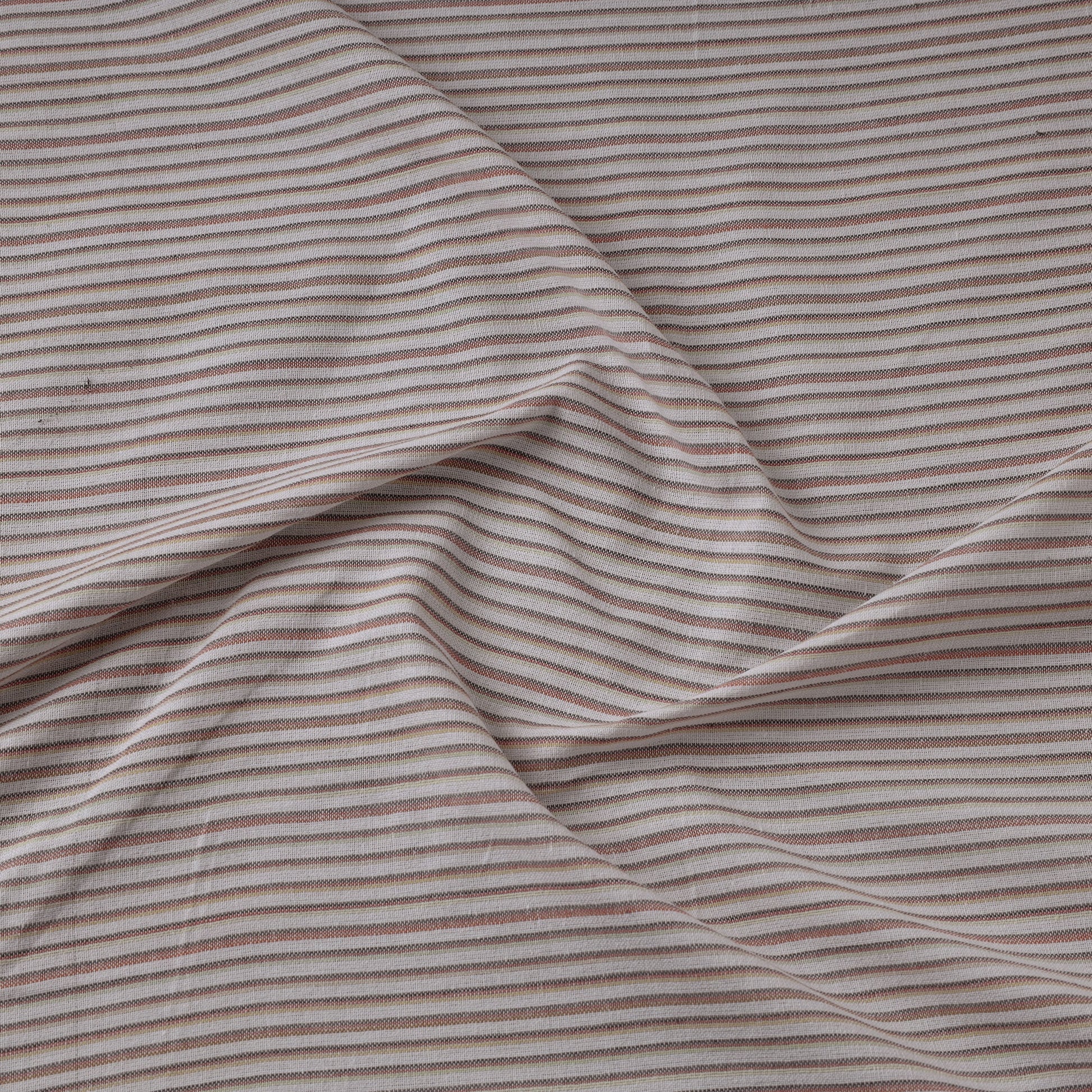 Brown - Jhiri Pure Handloom Cotton Fabric