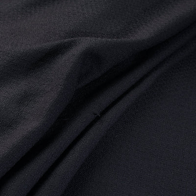 Black - Kumaun Handwoven Merino Woollen Fabric