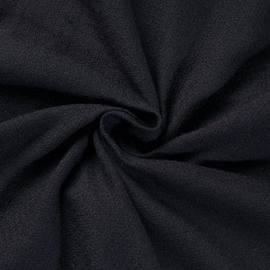 Black - Kumaun Handwoven Merino Woollen Fabric