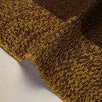 Brown - Kumaun Handwoven Merino Woollen Fabric 05
