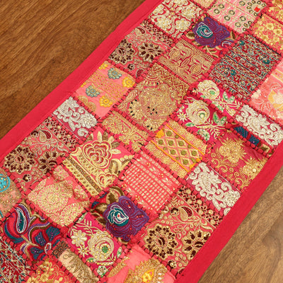 Khambadiya Patchwork Table Runner (71 x 17 in) 12