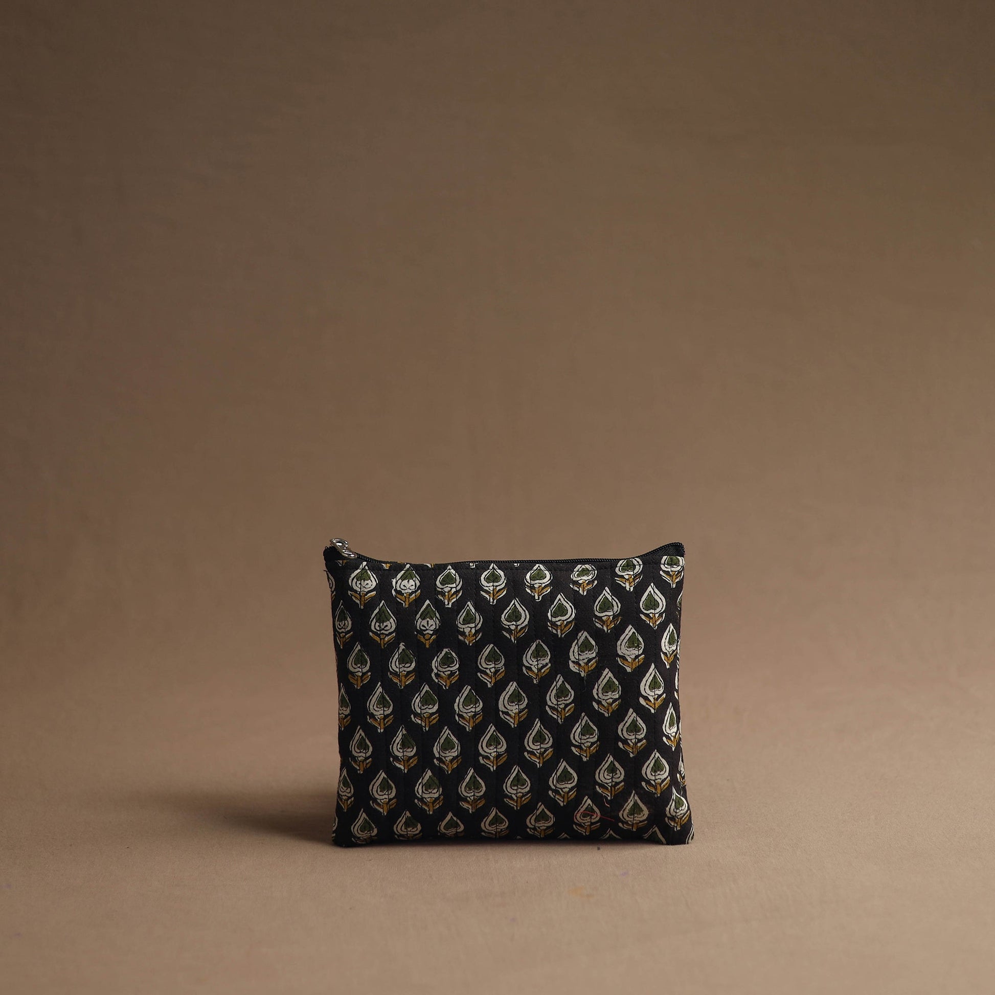 Black - Handmade Cotton Multipurpose Utility Pouches (set of 3) 01