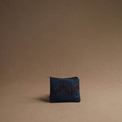 Black - Blue - Handmade Cotton Multipurpose Utility Pouches (set of 3) 02