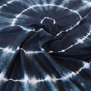 Black - Tie & Dye Cotton Double Shibori Bed Sheet Set