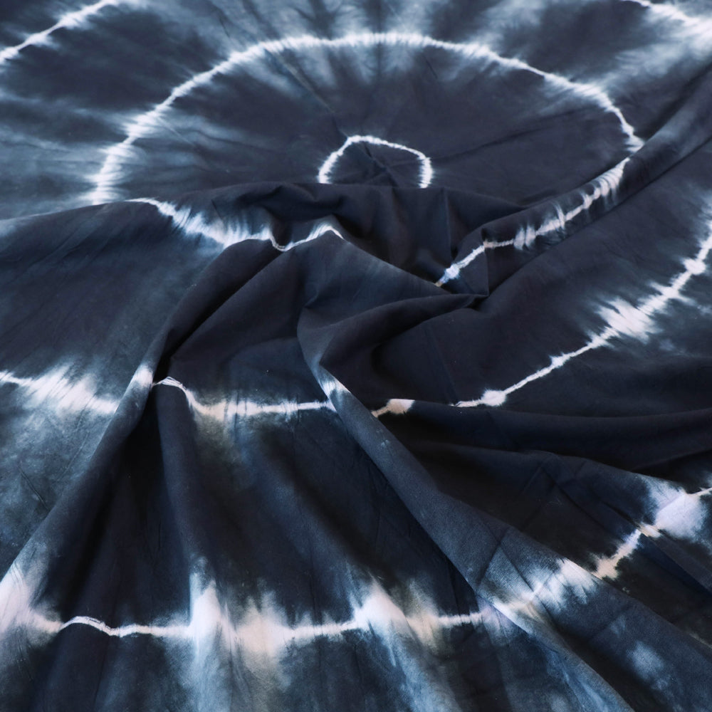 Black - Tie & Dye Cotton Double Shibori Bed Sheet Set
