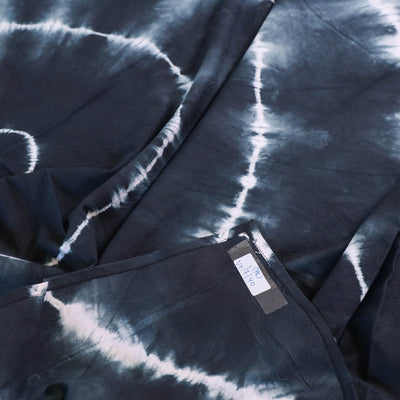 Black - Tie & Dye Cotton Double Shibori Bed Sheet Set