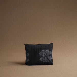 Black - Handmade Cotton Multipurpose Utility Pouches (set of 3) 07