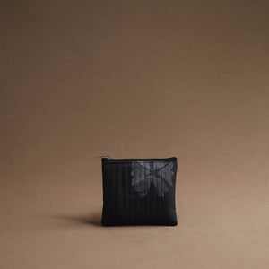 Black - Handmade Cotton Multipurpose Utility Pouches (set of 3) 07