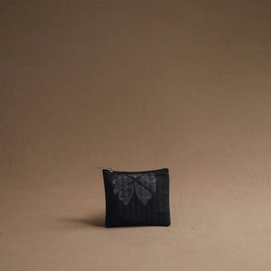 Black - Handmade Cotton Multipurpose Utility Pouches (set of 3) 07