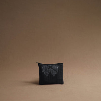 Black - Handmade Cotton Multipurpose Utility Pouches (set of 3) 07