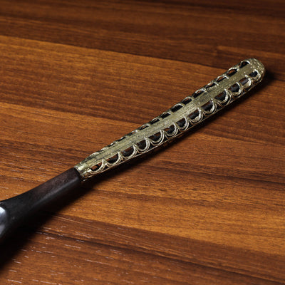 Black - Handcarved Tribal Bastar Wooden - Spoon